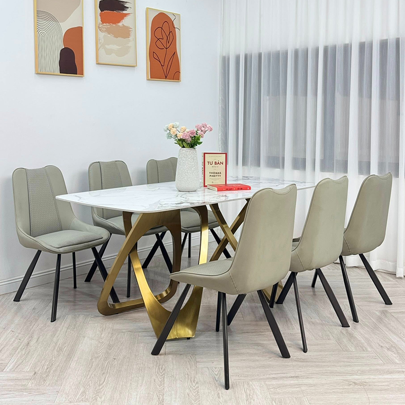 Bàn ăn cao cấp mạ PVD nhập khẩu nguyên chiếc BA602