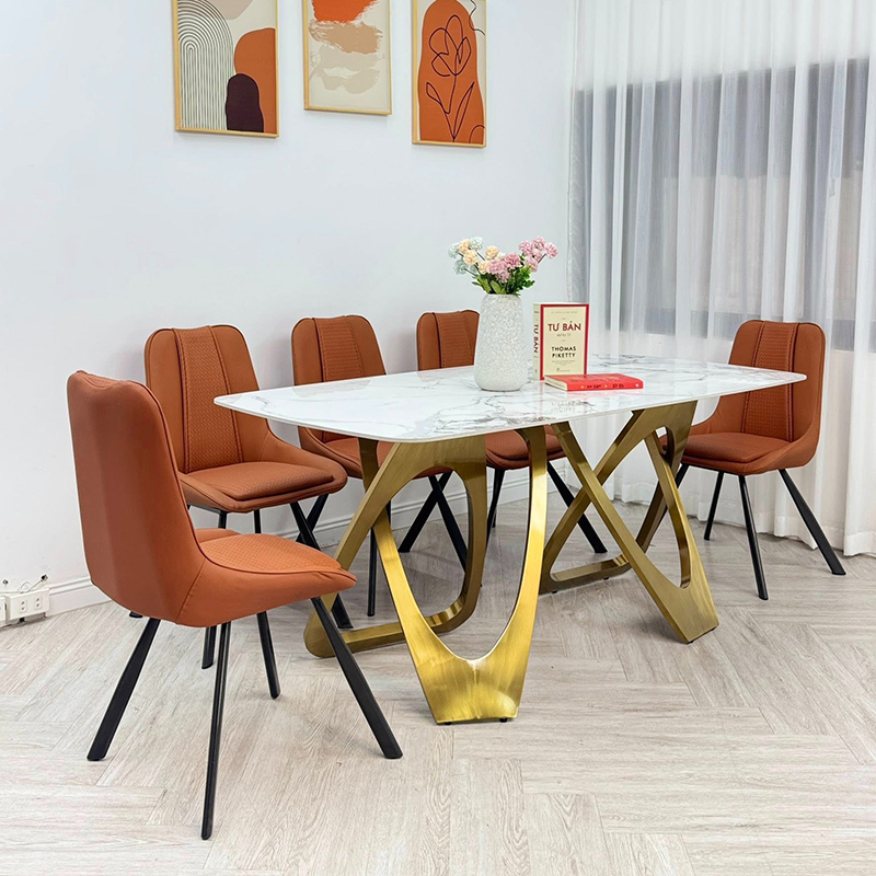 Bàn ăn cao cấp mạ PVD nhập khẩu nguyên chiếc BA602