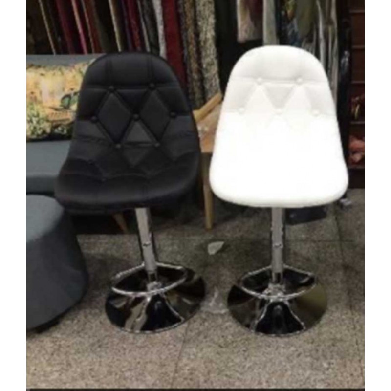 Ghế Bar đệm da lưng ghế hoạt tiết tam giác nhiều màu GB208