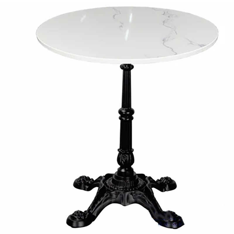 Bàn cafe mặt đá chân gang đúc nghệ thuật GC862