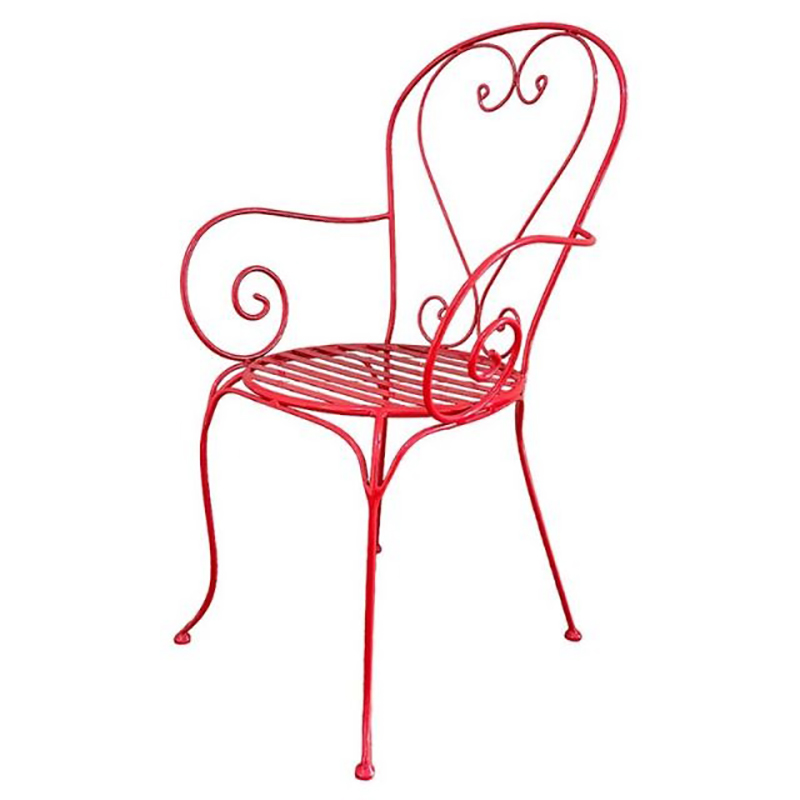 Ghế sắt Decor hoa văn nghệ thuật nhiều màu BS118