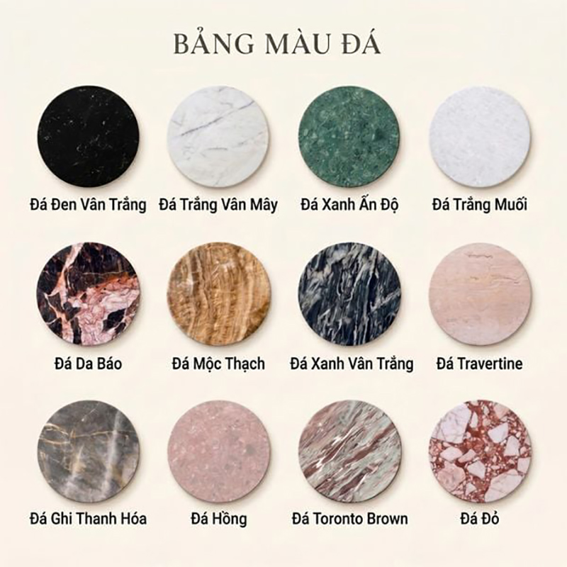 Bàn kệ đá ghép Travertine với sắc be ấm áp, đường vân tự nhiên độc bản BC767