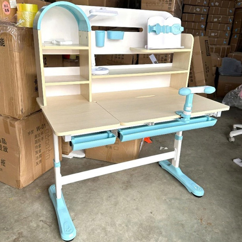 Bàn học cho bé F09 nâng hạ chiều cao giúp bé ngồi học thoải mái BH588