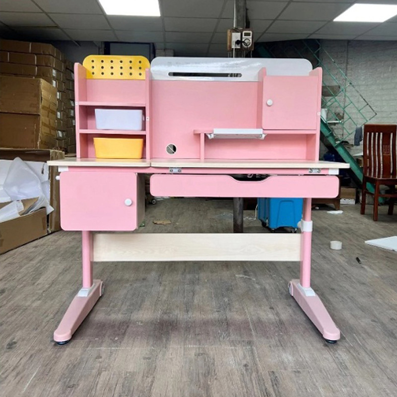 Bàn học cho bé S05 thiết kế đẹp 2 màu xanh - hồng dễ thương BH232