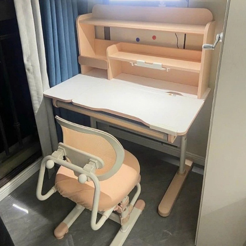 Bàn học cho bé thông minh A19 gỗ cao cấp size 100cm hỗ trợ chống gù chống cận BH068