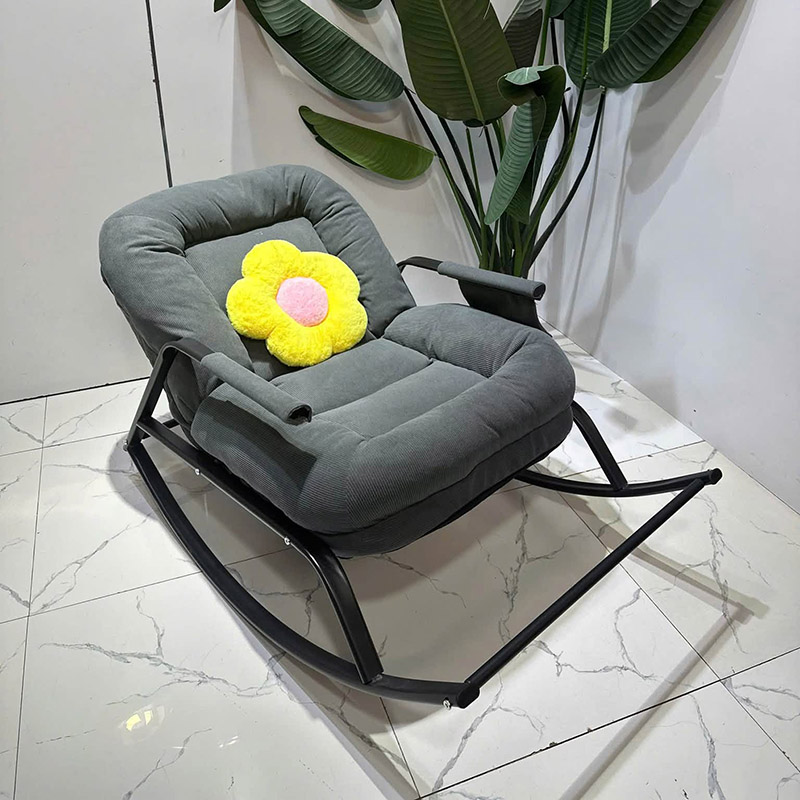 Ghế lười bập bênh bọc vải nỉ nhiều màu cute decor phòng cực xinh GG731