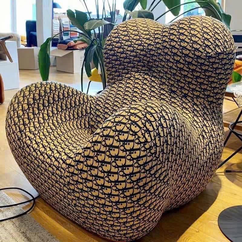 Ghế thư giãn Big Mama kèm đôn cho phòng khách, phòng ngủ hoặc góc làm việc GG508