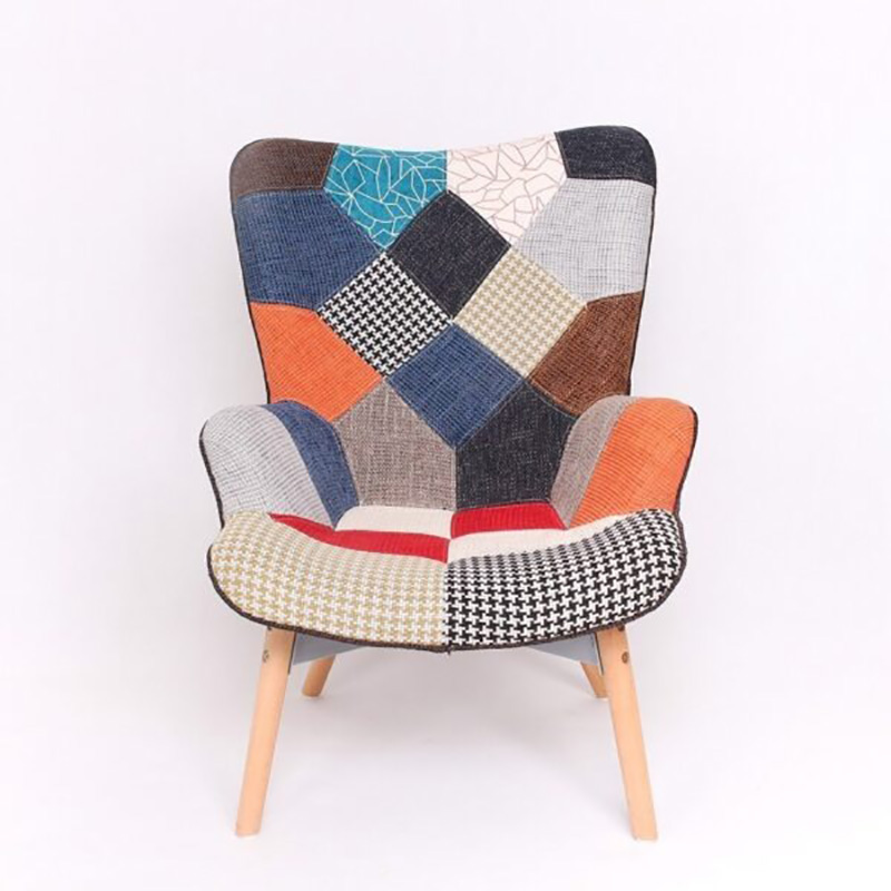 Ghế thư giãn đệm vải thổ cẩm cá tính cho nhà hàng khách sạn GG980