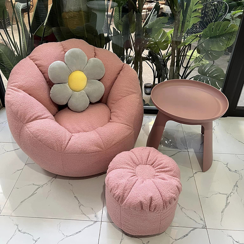 Ghế thư giãn hoa cục vỏ lông xù siêu cute GG284