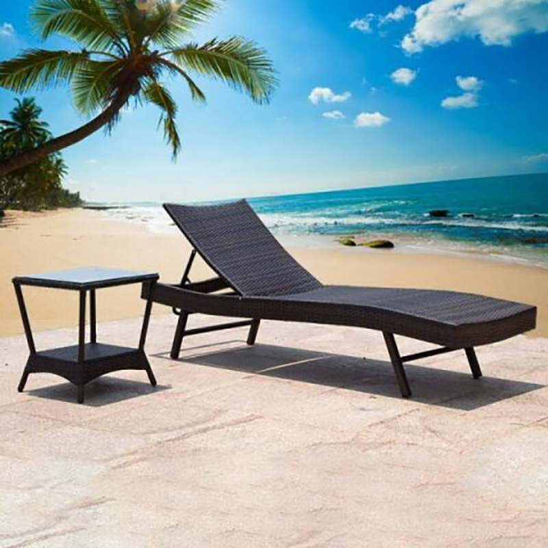 Giường tắm nắng mây nhựa cao cấp bền đẹp & thẩm mỹ GT070