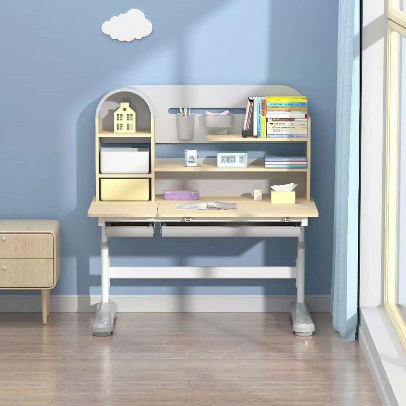 Bàn học cho bé F09 nâng hạ chiều cao giúp bé ngồi học thoải mái BH588