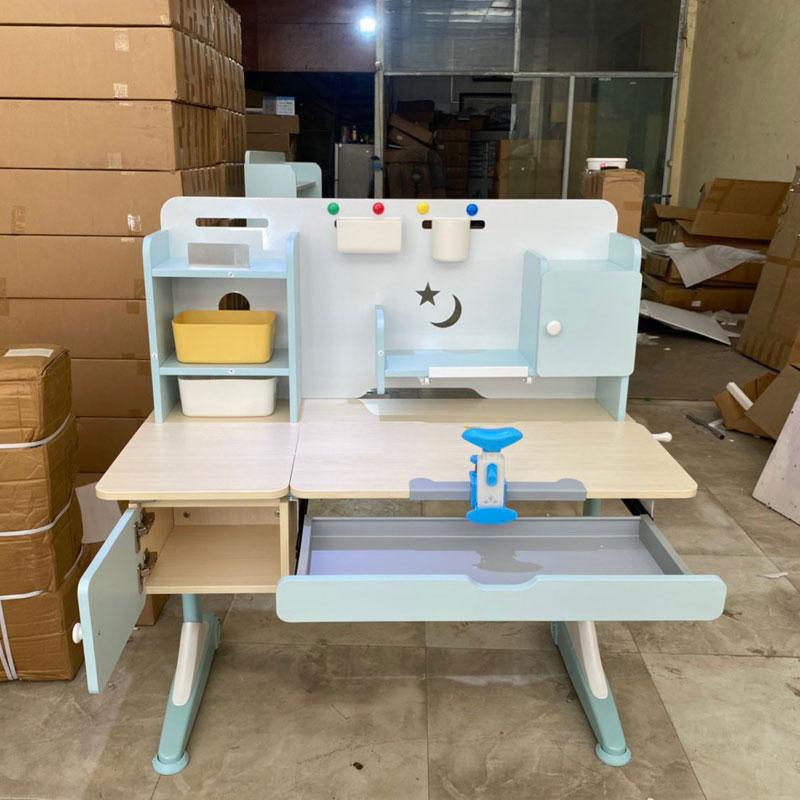 Bàn học thông minh S09 liền giá sách thiết kế đơn giản tinh tế BH720