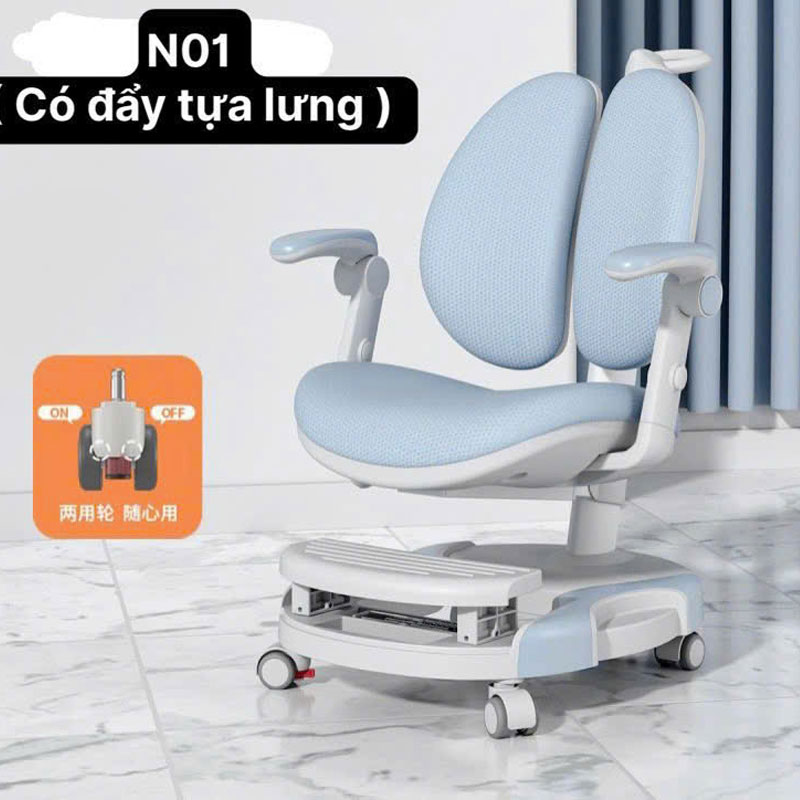 Ghế ngồi học N01 cho học sinh cấp 1, cấp 2, cấp 3 giúp trẻ có tư thế ngồi lành mạnh khoa học BH119