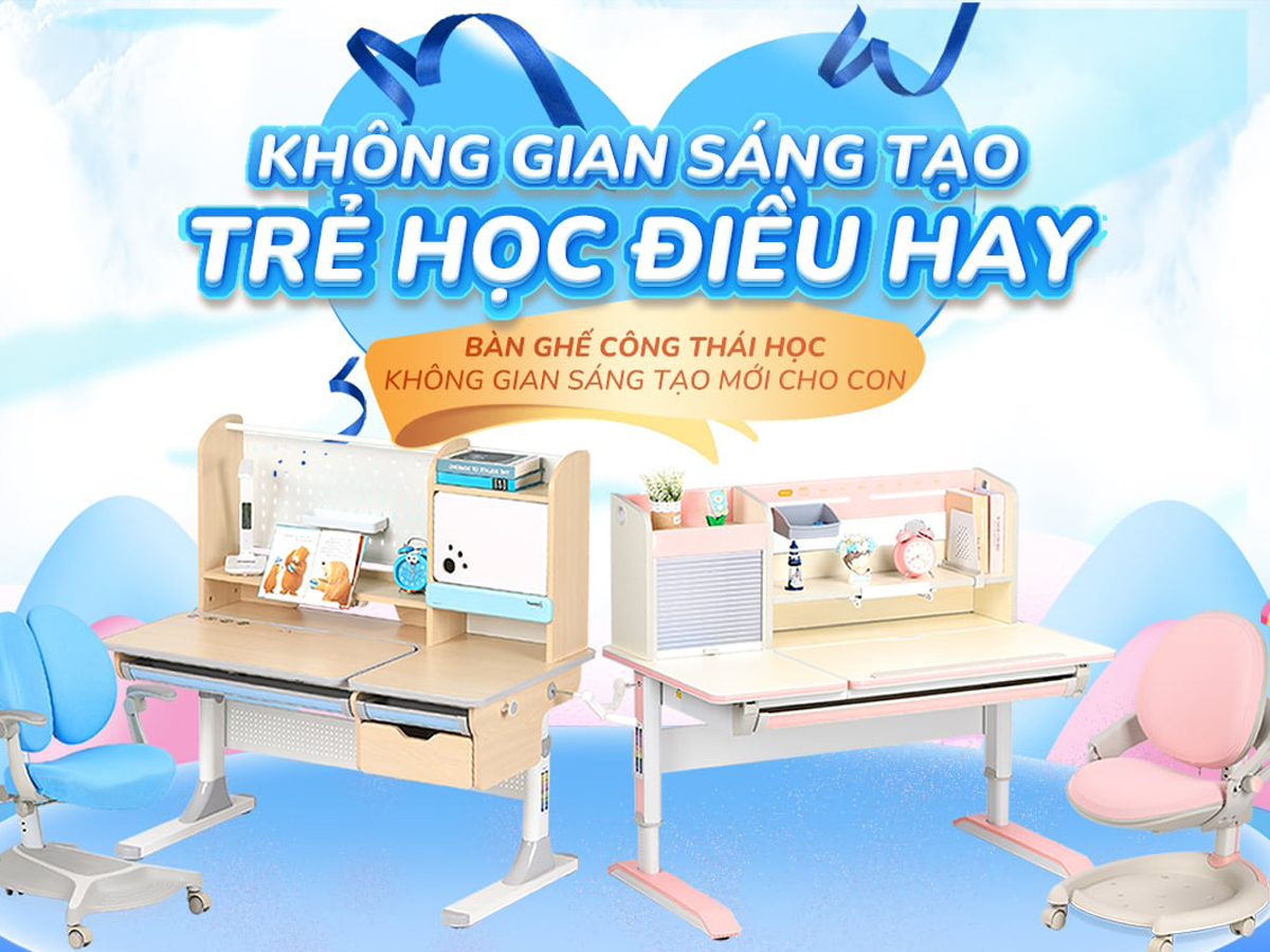BÀN HỌC THÔNG MINH 360 DECOR