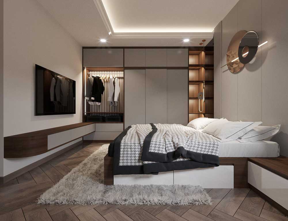 Thiết kế và thi công nội thất căn hộ chung cư New Skylight Hà Đông