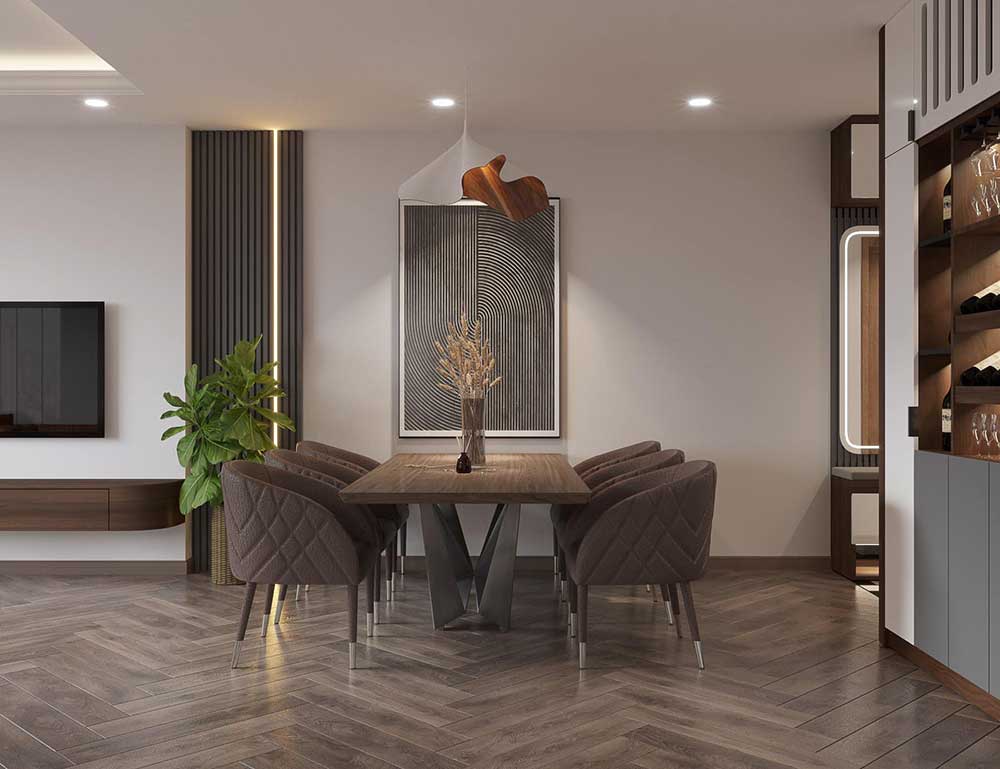 Thiết kế và thi công nội thất căn hộ chung cư New Skylight Hà Đông