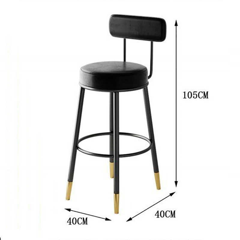 Ghế bar cao có tựa phong cách Retro Bắc Âu GB682