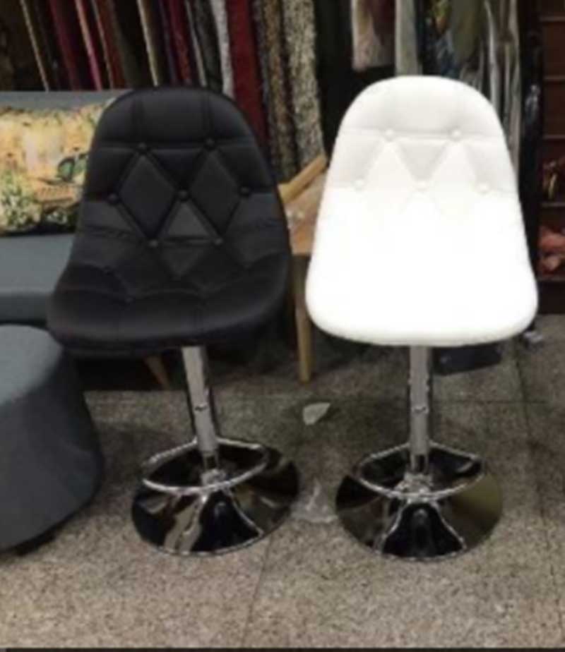 Ghế Bar đệm da lưng ghế hoạt tiết tam giác nhiều màu GB208