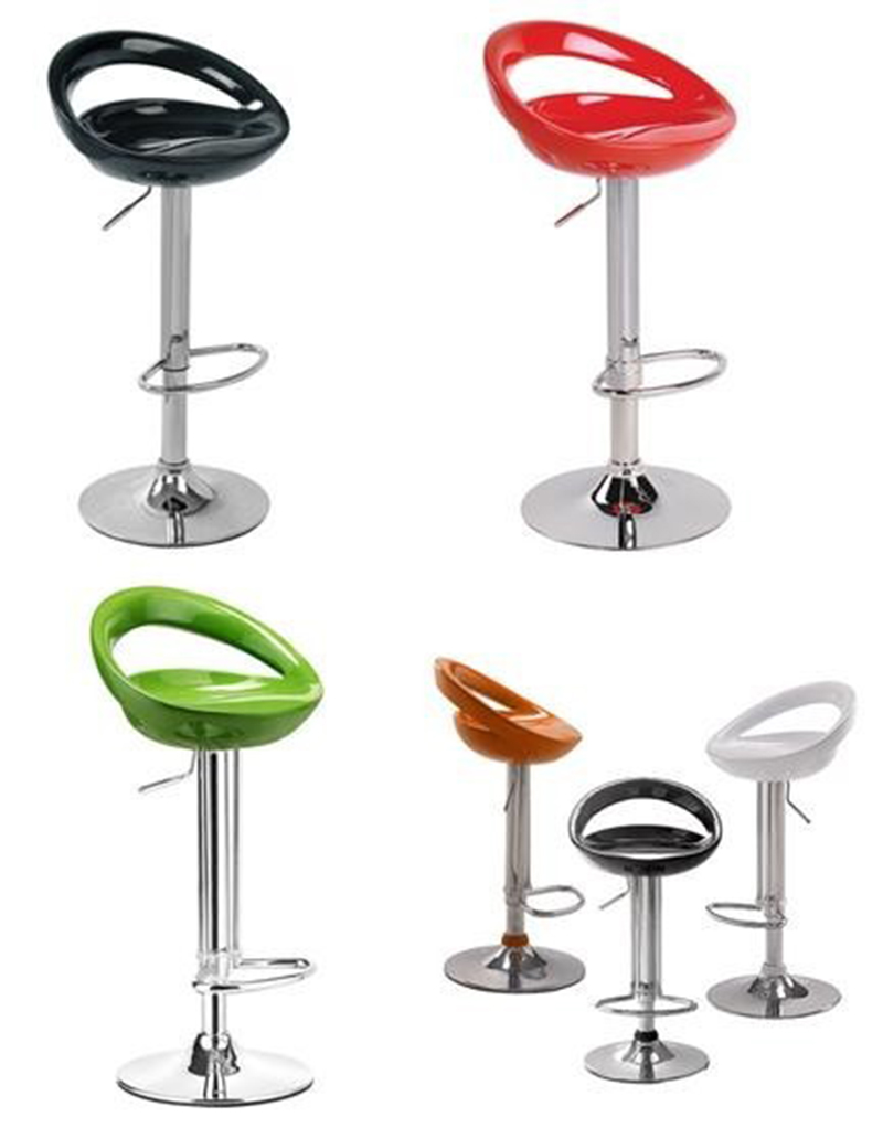 Ghế bar nhựa thủng hở lưng chữ C, chân mạ Crom GB226