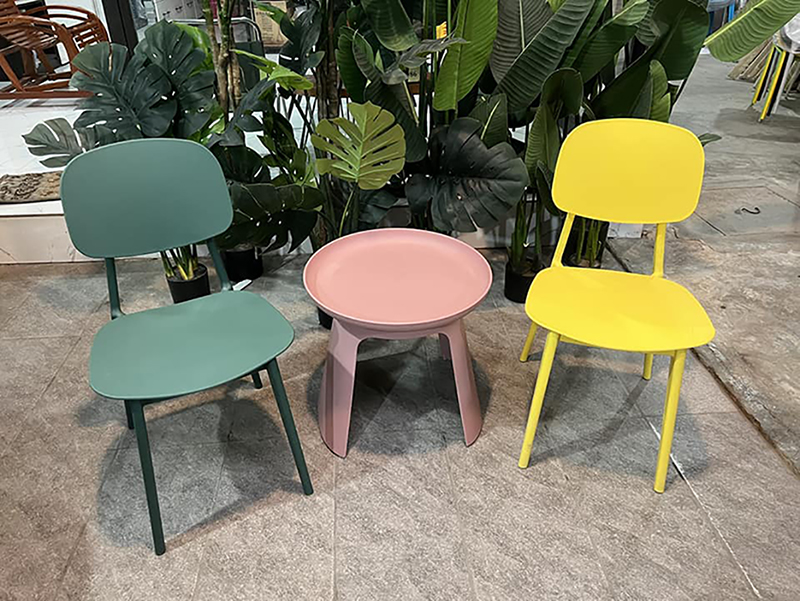 Ghế nhựa đúc Bunny nguyên khối, ghế cafe nhiều màu GC650