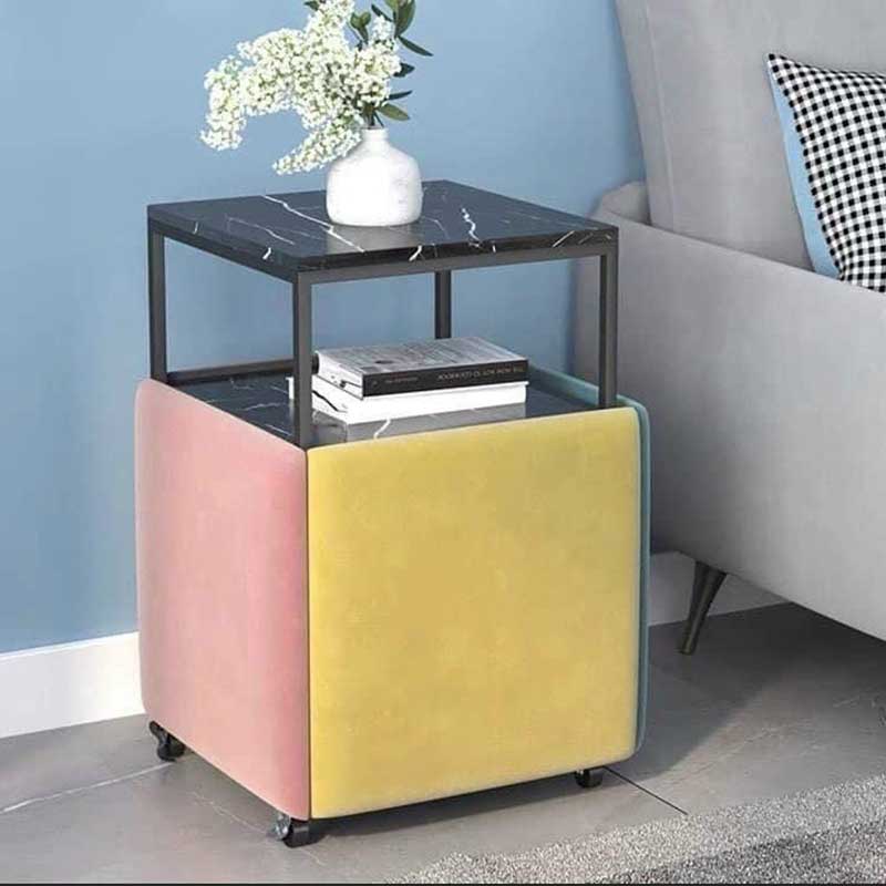 Bộ bàn ghế lập phương gấp gọn thông minh 5 trong 1 GC522 l