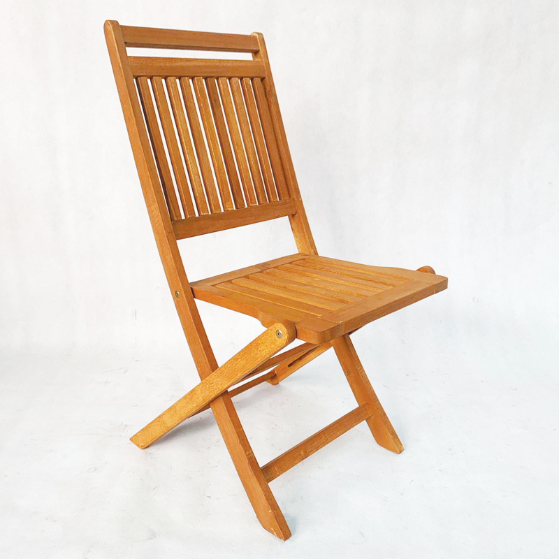 Ghế cafe ngoài trời xếp gọn gỗ tràm giá rẻ GC629