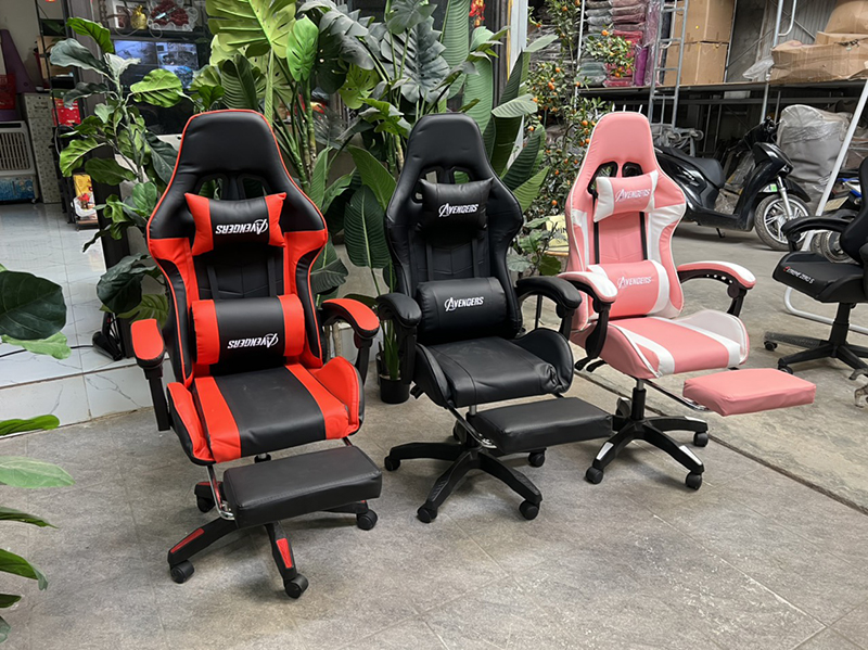 Ghế Gaming, streamer AVENGERS MÀU HỒNG cho nữ GM003