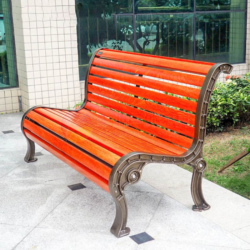 Ghế công viên nhôm đúc có tựa nan nhựa 150cm BS915