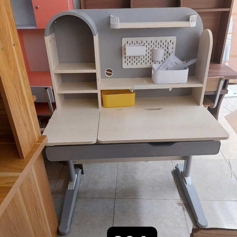 Bàn học thông minh S04 hỗ trợ chống gù cho bé, chất liệu gỗ cao cấp BH762