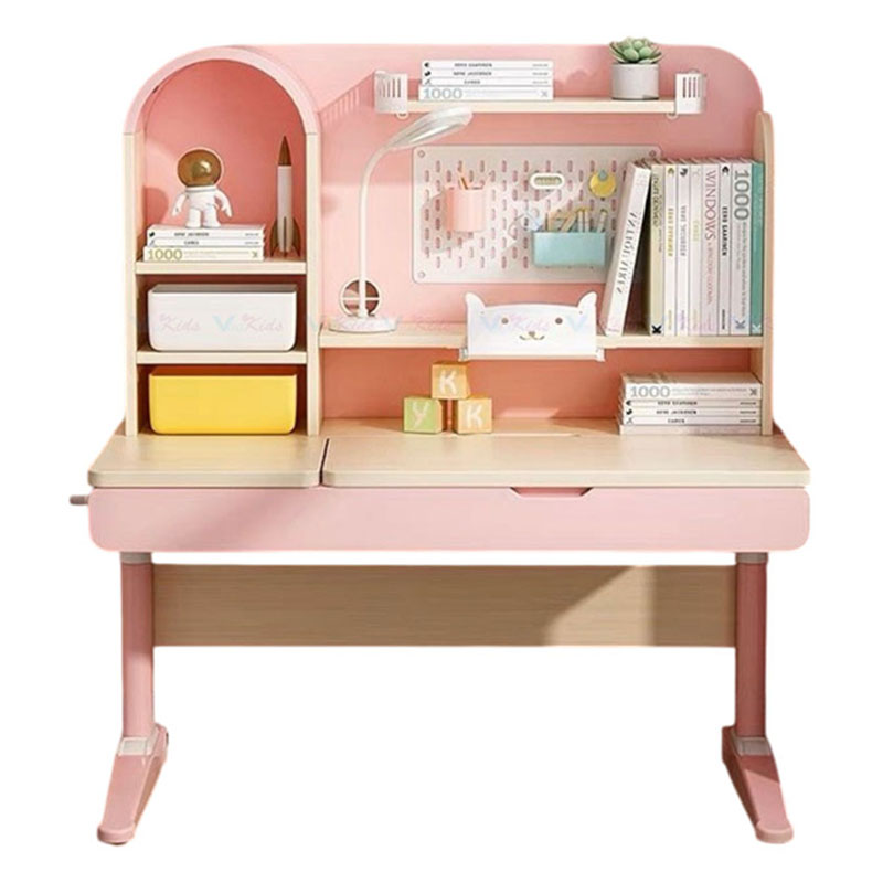 Bàn học thông minh S04 hỗ trợ chống gù cho bé, chất liệu gỗ cao cấp BH762