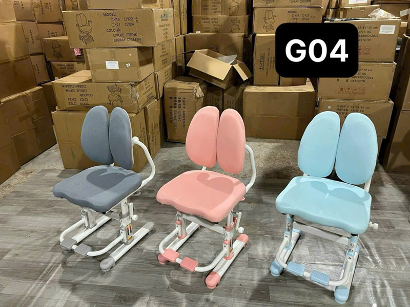 Ghế học sinh tiểu học G04 có thể điều chỉnh độ cao giúp điều chỉnh tư thế ngồi đúng BH002