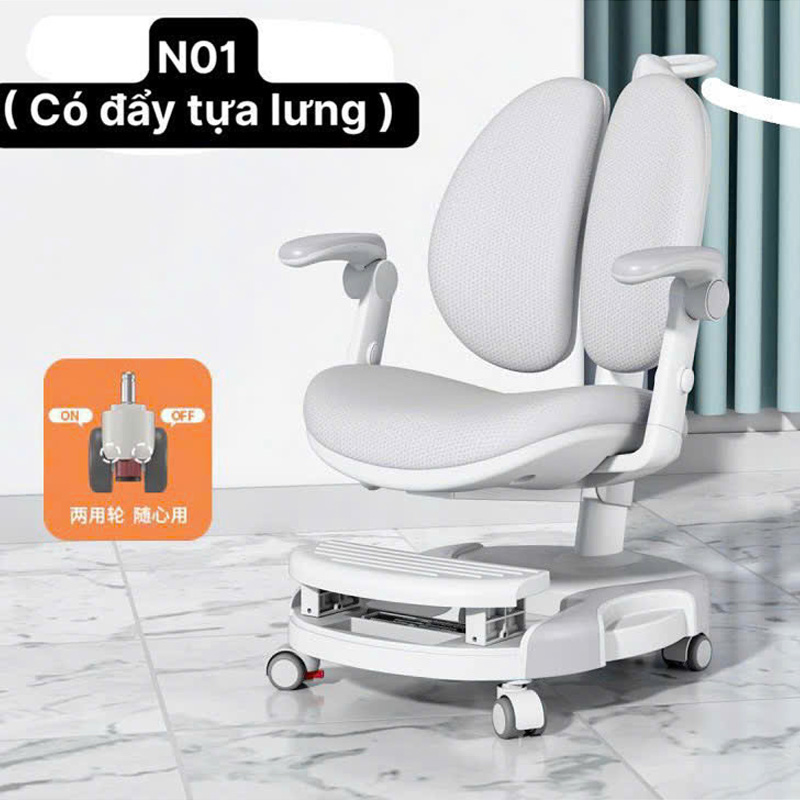Ghế ngồi học N01 cho học sinh cấp 1, cấp 2, cấp 3 giúp trẻ có tư thế ngồi lành mạnh khoa học BH119