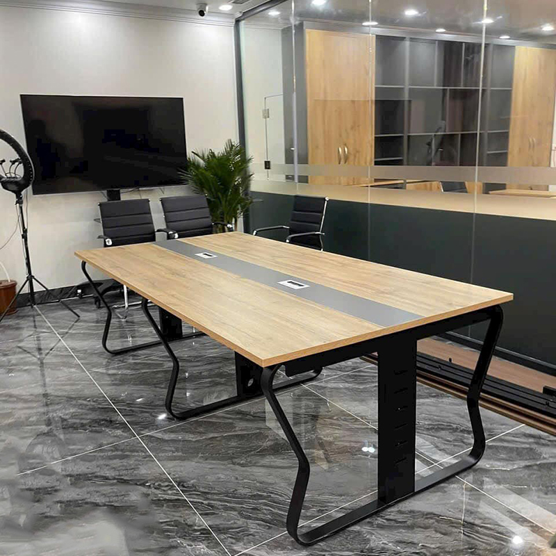 Bàn họp, bàn làm việc nhân viên dài 2m4 sang trọng cho văn phòng BN040