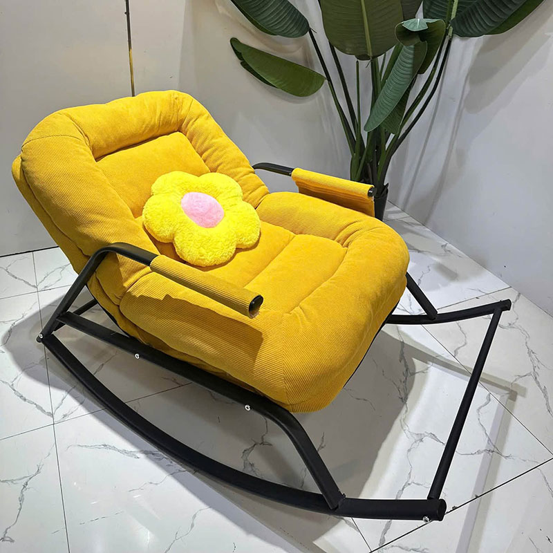 Ghế lười bập bênh bọc vải nỉ nhiều màu cute decor phòng cực xinh GG731