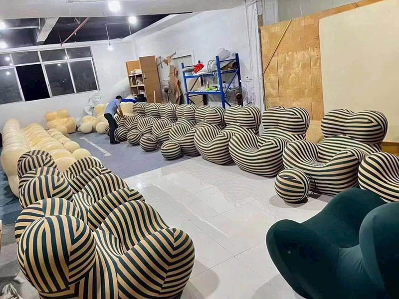 Ghế thư giãn Big Mama kèm đôn cho phòng khách, phòng ngủ hoặc góc làm việc GG508