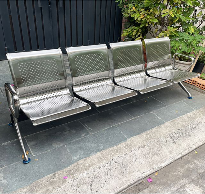 Ghế băng chờ INOX công cộng 4 chỗ ngồi GV564