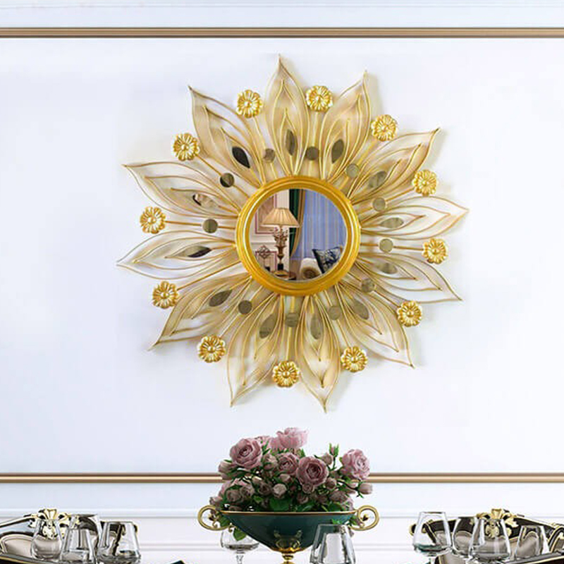 Gương treo tường Decor mạ vàng cao cấp MD073