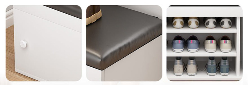 Tủ giầy dép thông minh đa năng thiết kế có đệm ngồi TG681