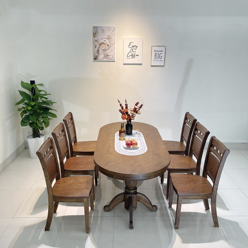Bộ Bàn Ghế Ăn Gỗ Tự Nhiên