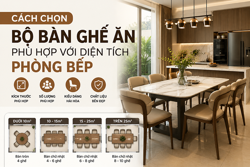 Những Tiêu Chí Quan Trọng Khi Chọn Bộ Bàn Ghế Ăn