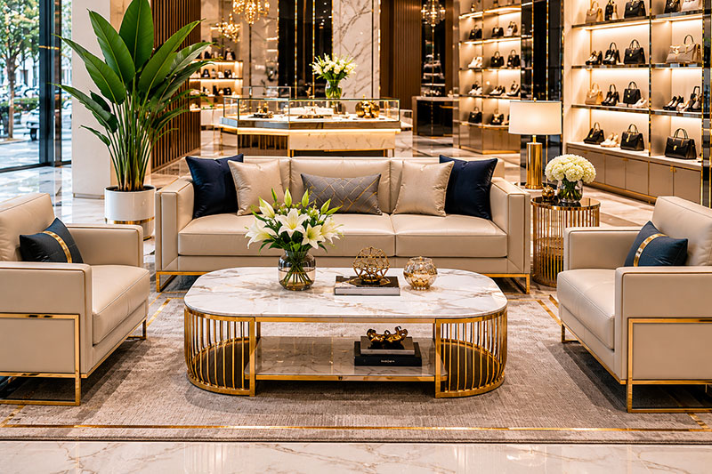 Gợi ý bàn ghế tiếp khách showroom cao cấp