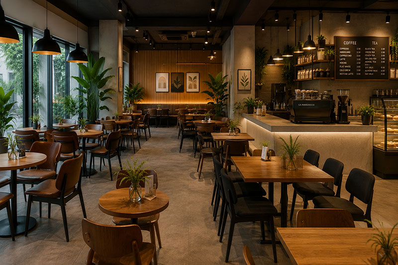 Quán cafe diện tích từ 50-150m2