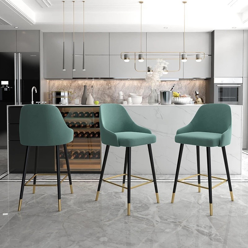 Mẫu ghế bar nệm vải phong cách Bắc Âu