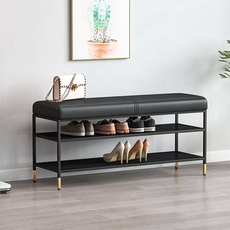 Mẫu tủ giầy kết hợp ghế ngồi thay giày