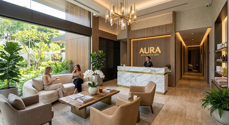 Tổng hợp 99+ Mẫu thiết kế nội thất spa đẹp, chuyên nghiệp, đa phong cách Mẫu thiết kế spa phong cách Luxury Contemporary