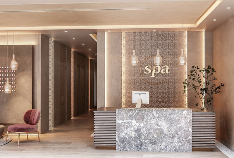 Tổng hợp 99+ Mẫu thiết kế nội thất spa đẹp, chuyên nghiệp, đa phong cách Thiết kế quầy lễ tân spa