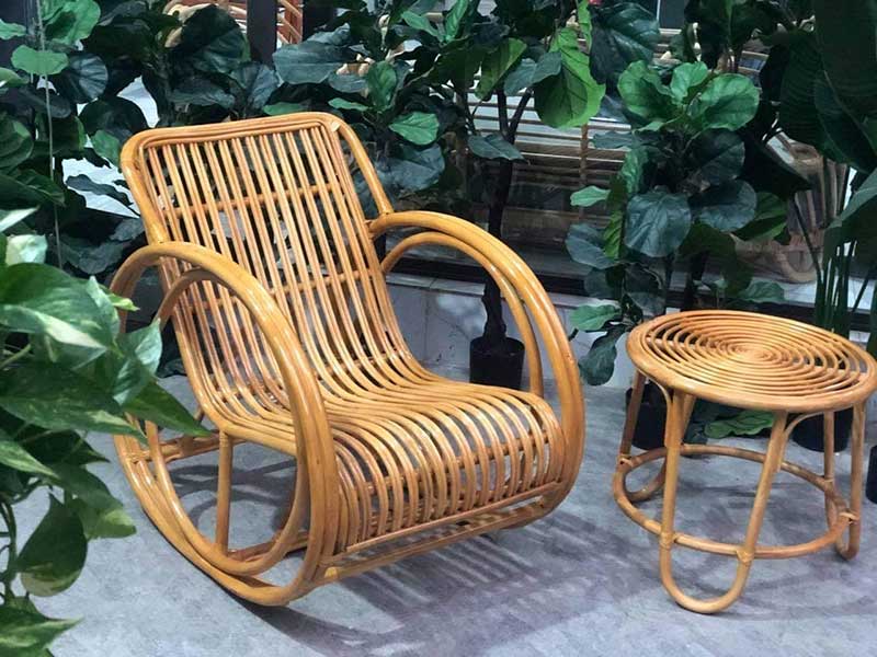 Ghế Bập Bênh Mây Ban Công Nhỏ Gọn BM908