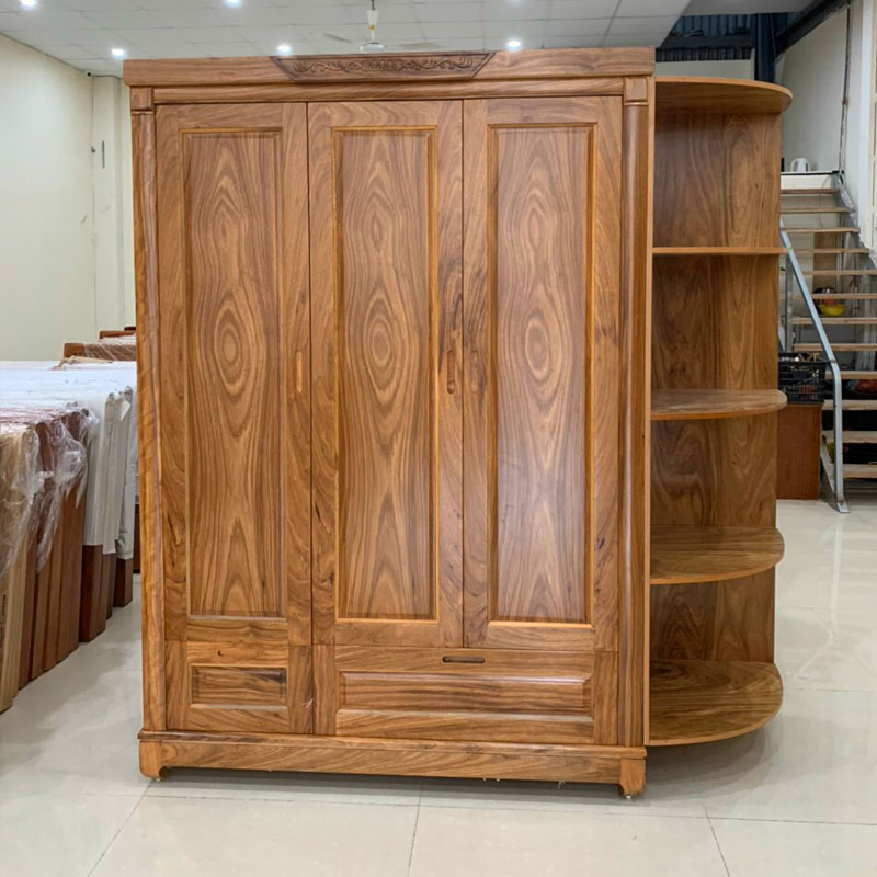 Tủ quần áo gỗ hương xám tự nhiên